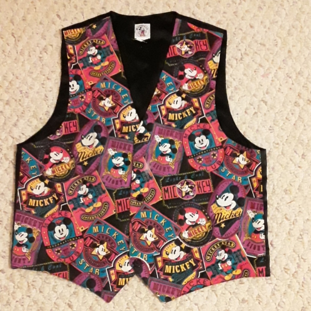 Vintage Mickey Mouse Vest Size Medium